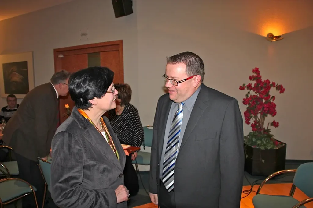 Christine Lieberknecht, ehemalige Thüringer Ministerpräsidentin, im Gespräch mit Torsten Widder